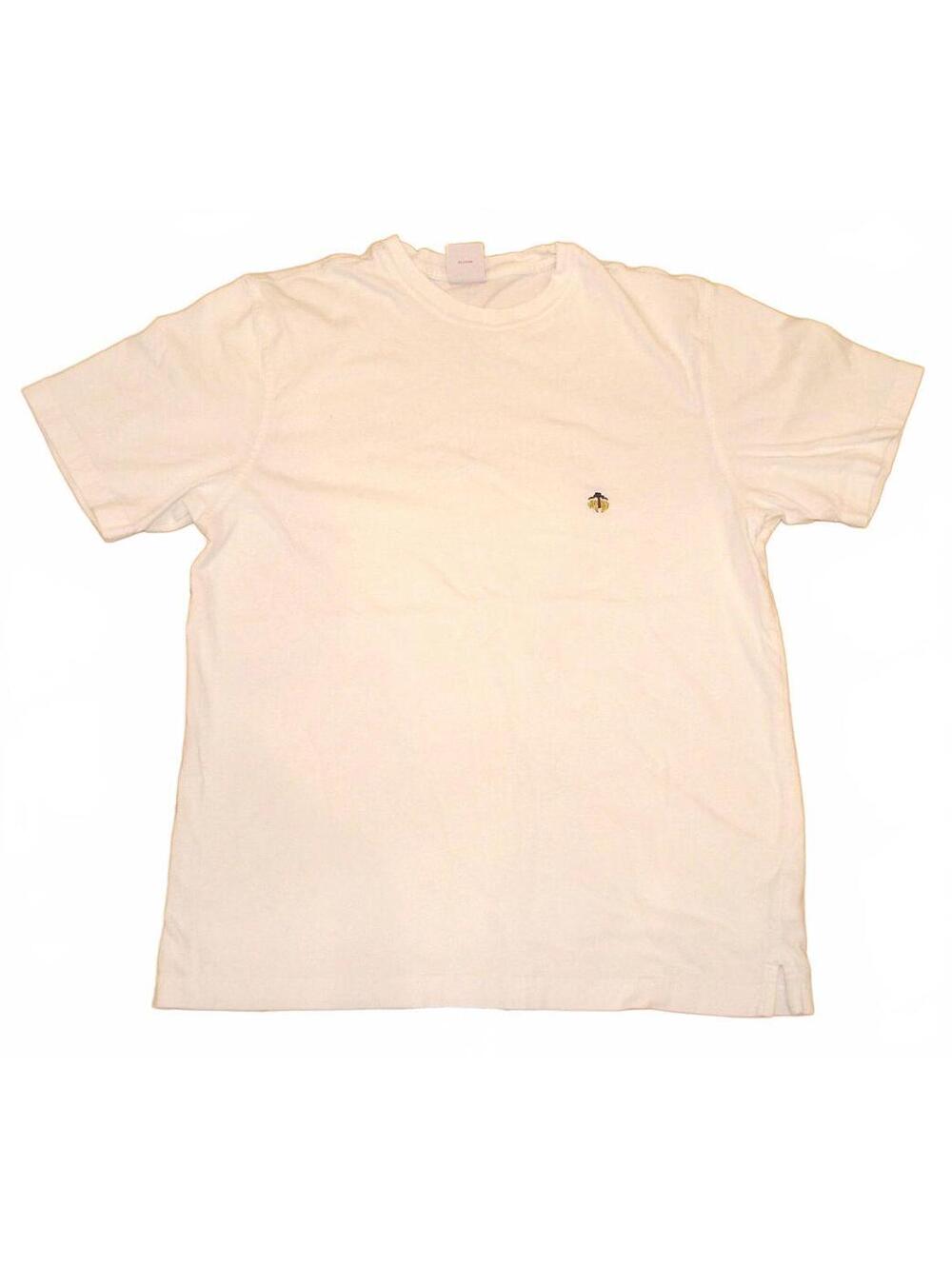 Brooks Brother's 346 Men's 100% White Cotton Crew Neck Short Sleeve T Shirt Sz S